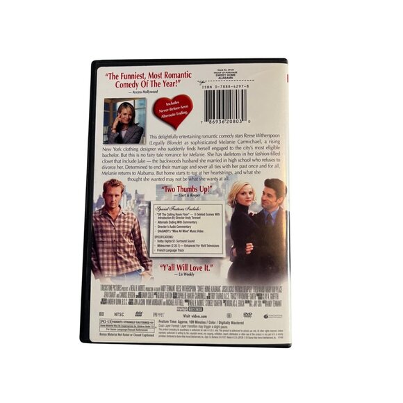 Sweet Home Alabama 2002 DVD Reese Witherspoon Patrick Dempsey Comedy Pre-Owned - Picture 2 of 5